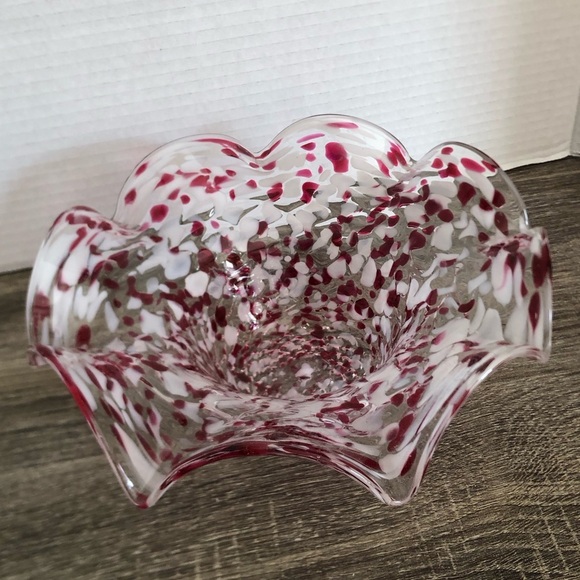 Vtg Chalet Glass End of Day Art Glass Bowl - Picture 2 of 15